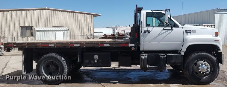 image for item DQ0481 2000 GMC C7500  dump flatbed truck