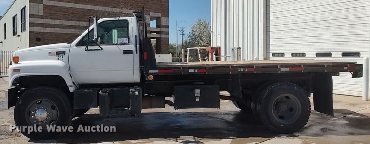 image for item DQ0481 2000 GMC C7500  dump flatbed truck