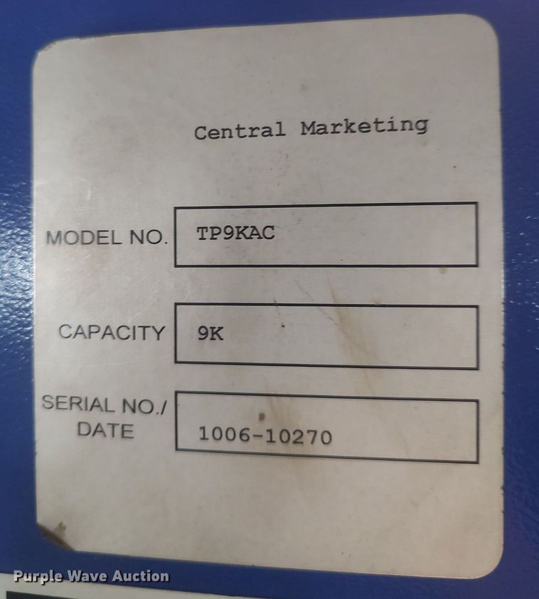 image for item LG9682 Central Marketing TP9KAC  two post automotive lift