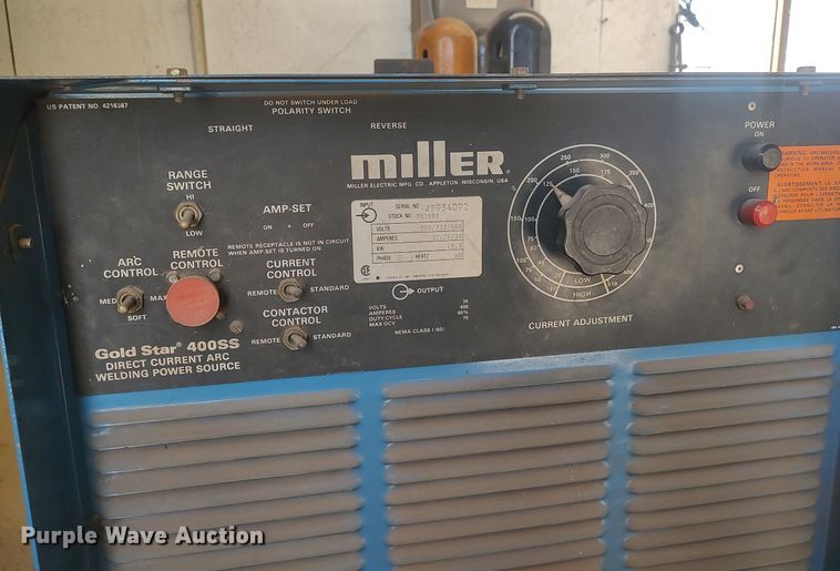 image for item LG9689 Miller Gold Star 400 SS  welder