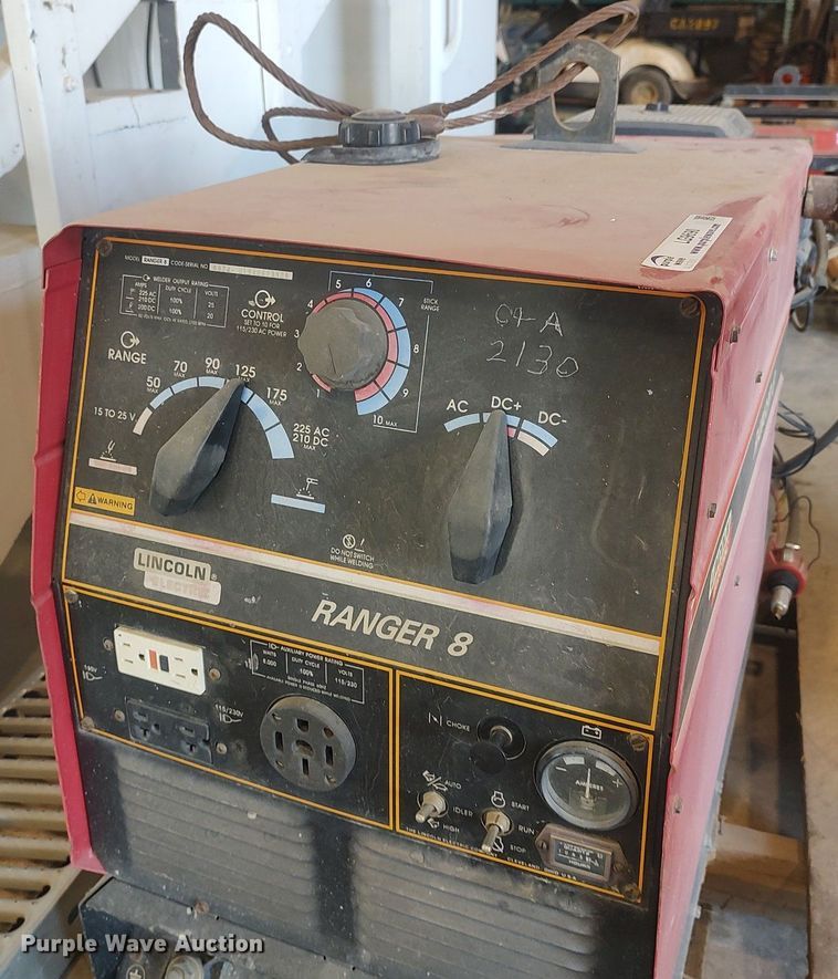 image for item LG9690 Lincoln Ranger 8  welder/generator