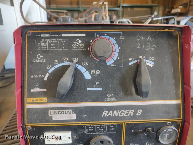 image for item LG9690 Lincoln Ranger 8  welder/generator
