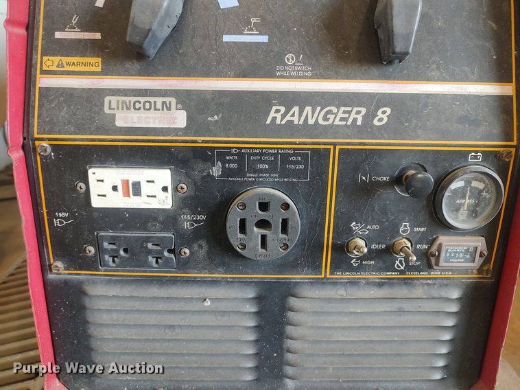 image for item LG9690 Lincoln Ranger 8  welder/generator