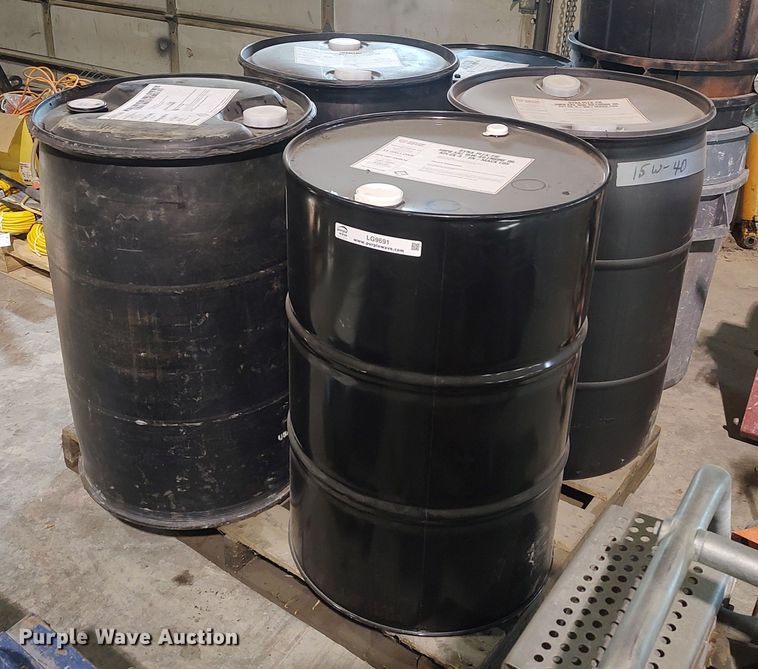 image for item LG9691 (5) 55 gallon drums of lube