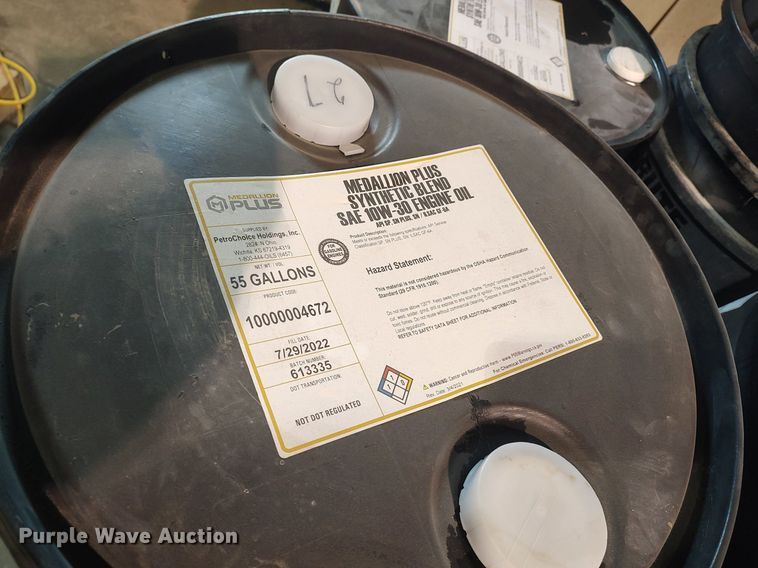 image for item LG9691 (5) 55 gallon drums of lube