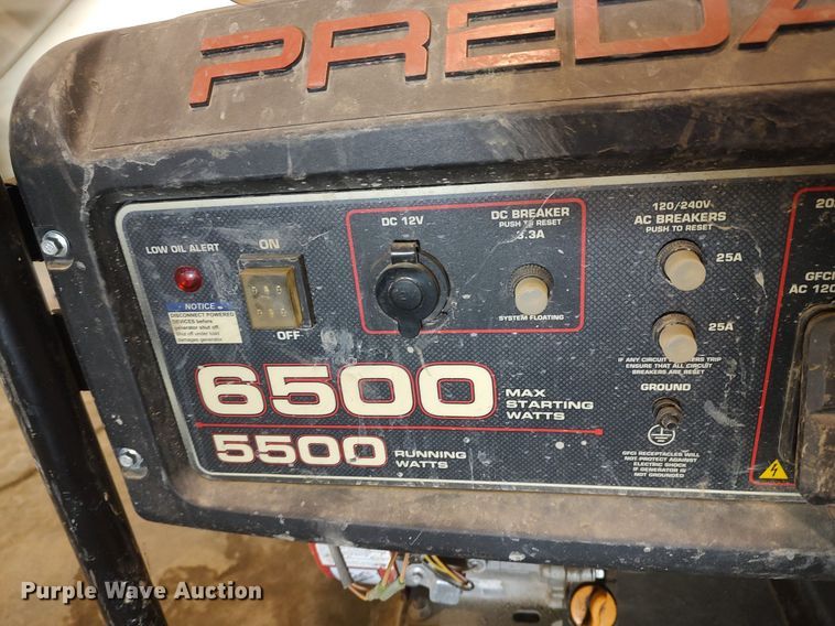 image for item LG9721 Predator 6500  generator