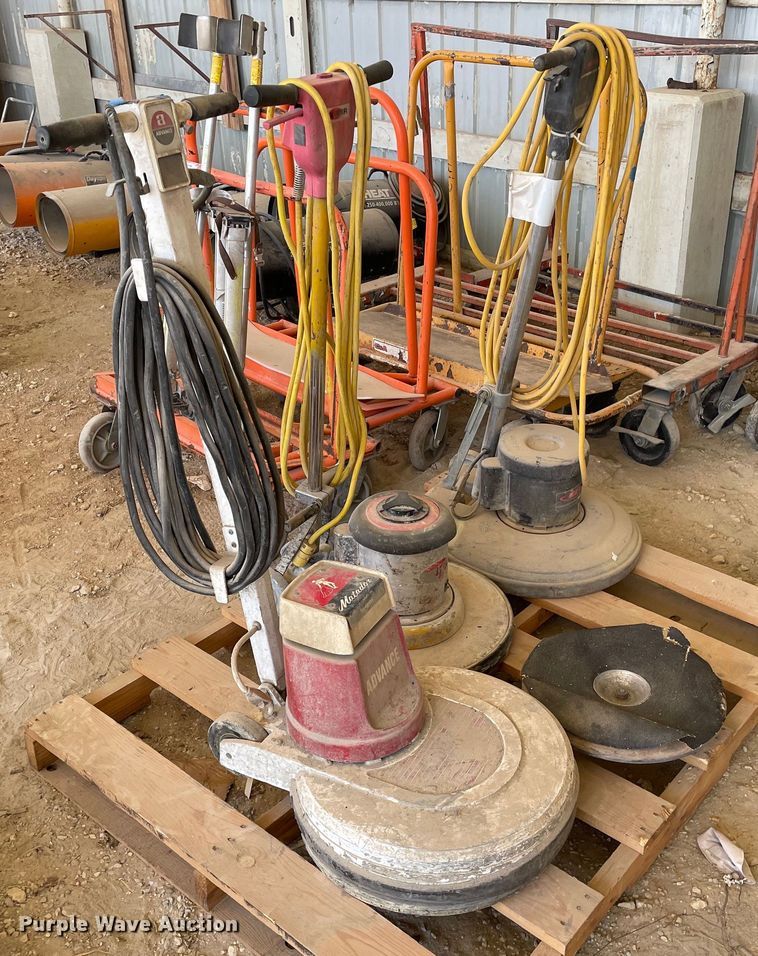 (3) floor buffers in Wichita, KS Item LT9579 for sale Purple Wave
