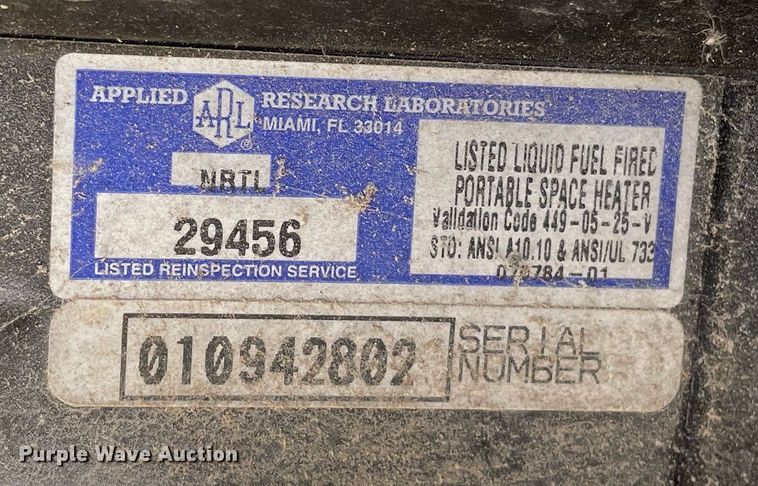 image for item LT9589 Desa  heater