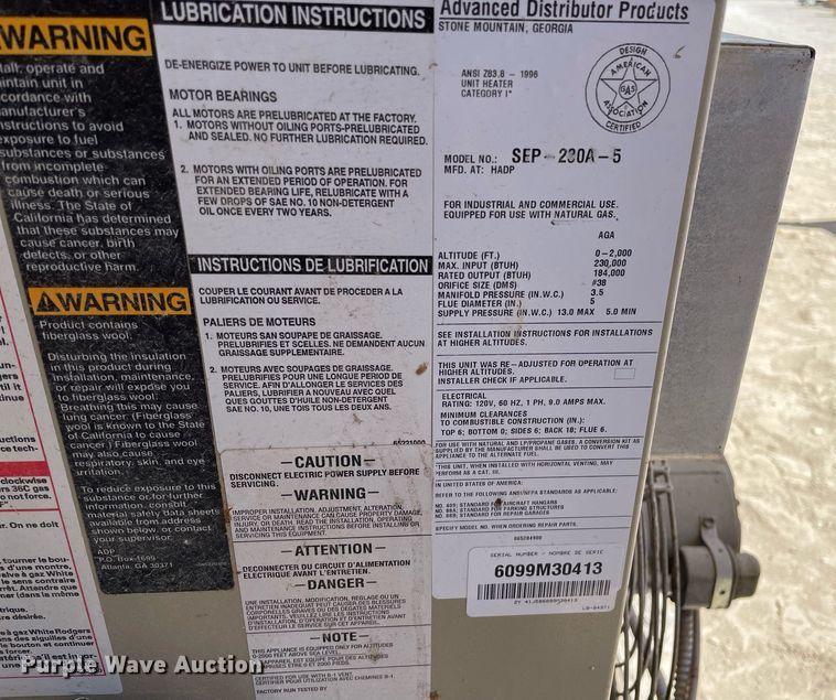 image for item LT9590 (2) propane heaters