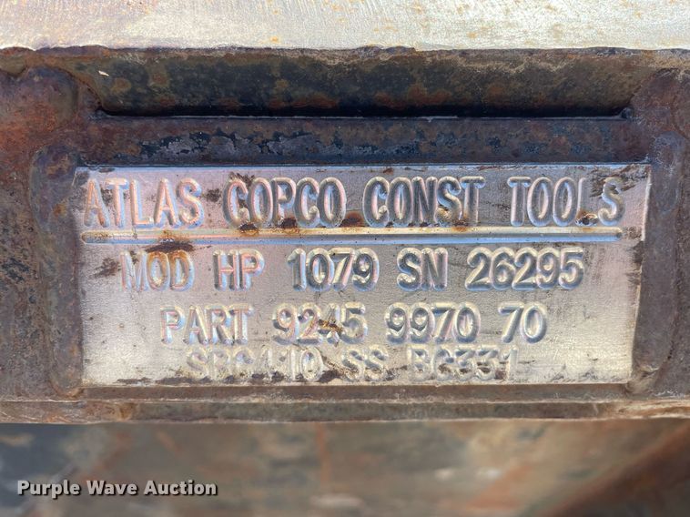 image for item MP9212 Atlas Copco  skid steer breaker