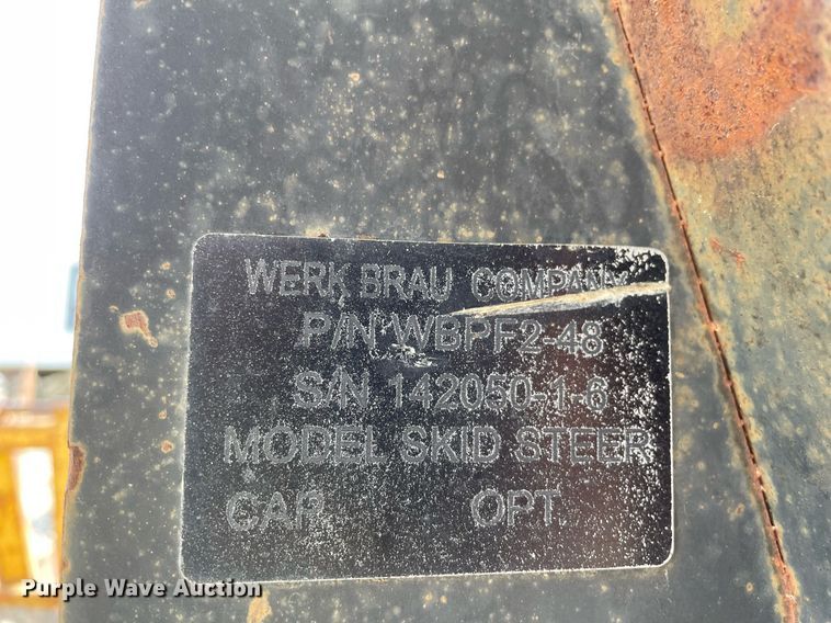 image for item MP9221 Werk Brau  48"L skid steer forks