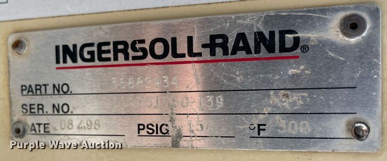 image for item MP9235 1998 Ingersoll Rand P185WJD  air compressor