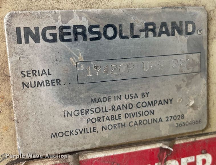 image for item MP9236 Ingersoll Rand P185BWJD  air compressor