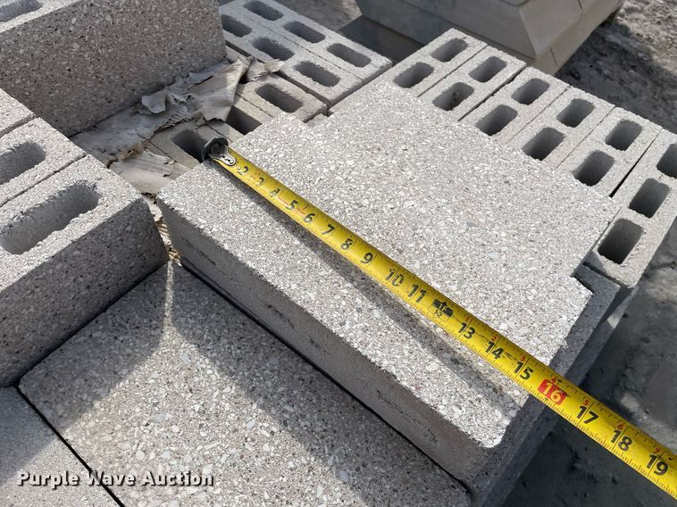 image for item MP9238 (7) pallets of cement blocks