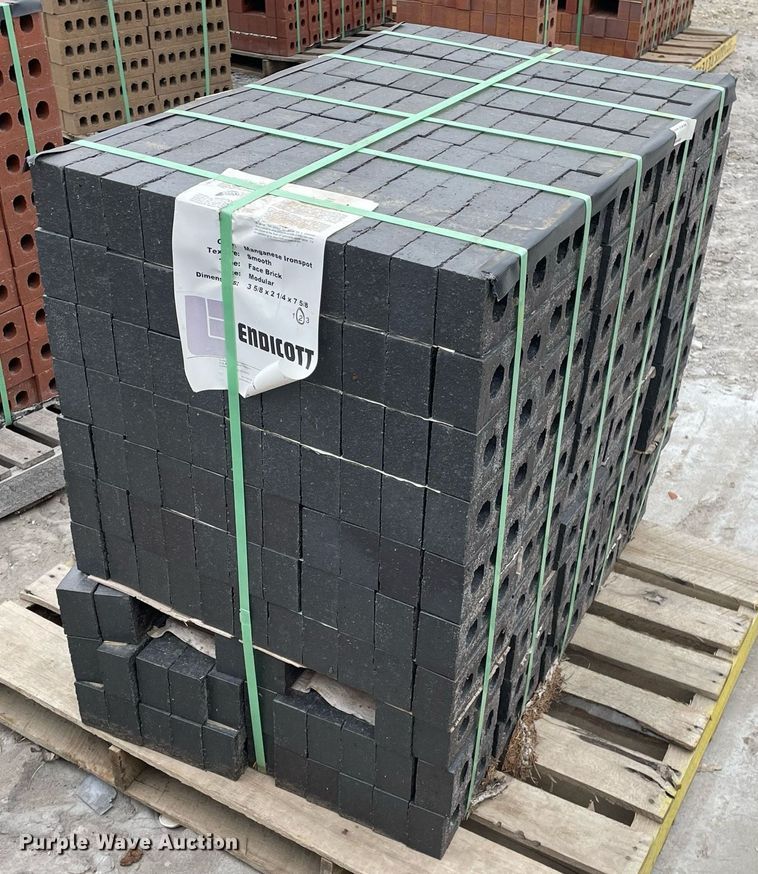 image for item MP9240 (2) pallets of Endicott Manganese Ironspot bricks