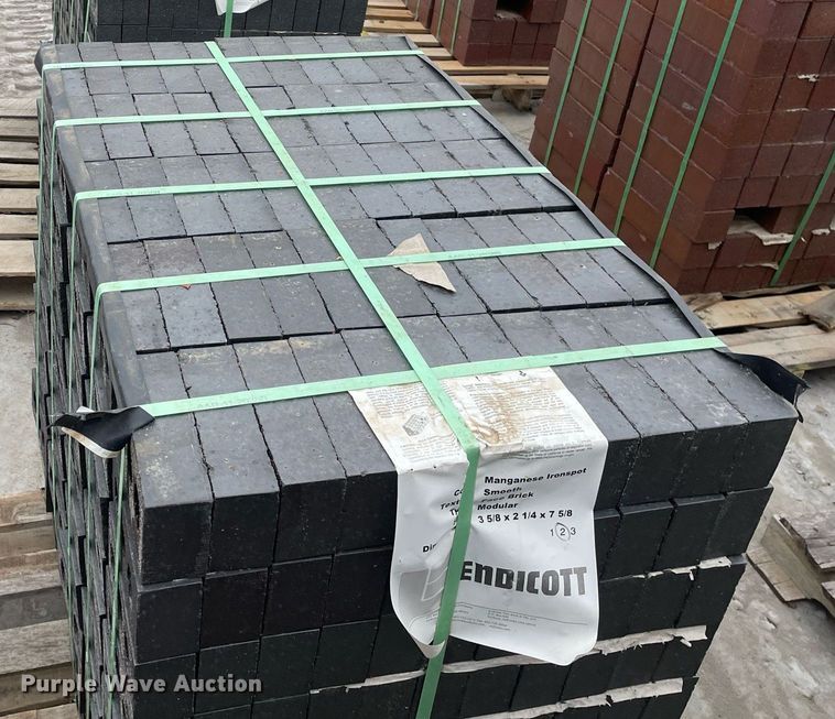 image for item MP9240 (2) pallets of Endicott Manganese Ironspot bricks