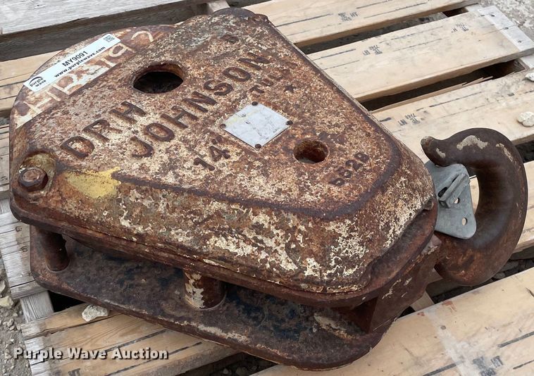 image for item MY9091 DRH Johnson 10S14RTB  crane block