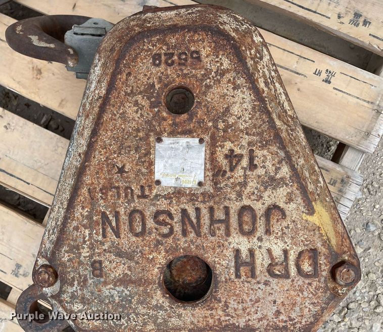 image for item MY9091 DRH Johnson 10S14RTB  crane block