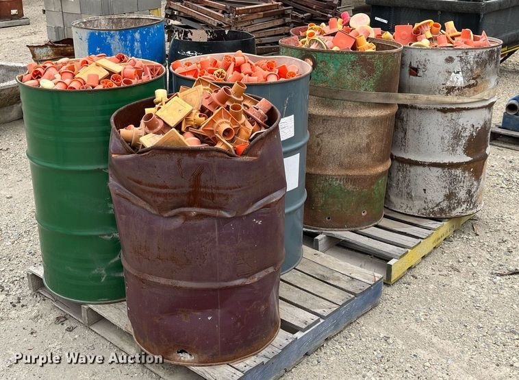 image for item MY9110 (8) barrels of rebar caps