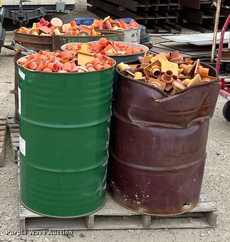 (8) barrels of rebar caps in Wichita, KS Item MY9110 sold Purple Wave