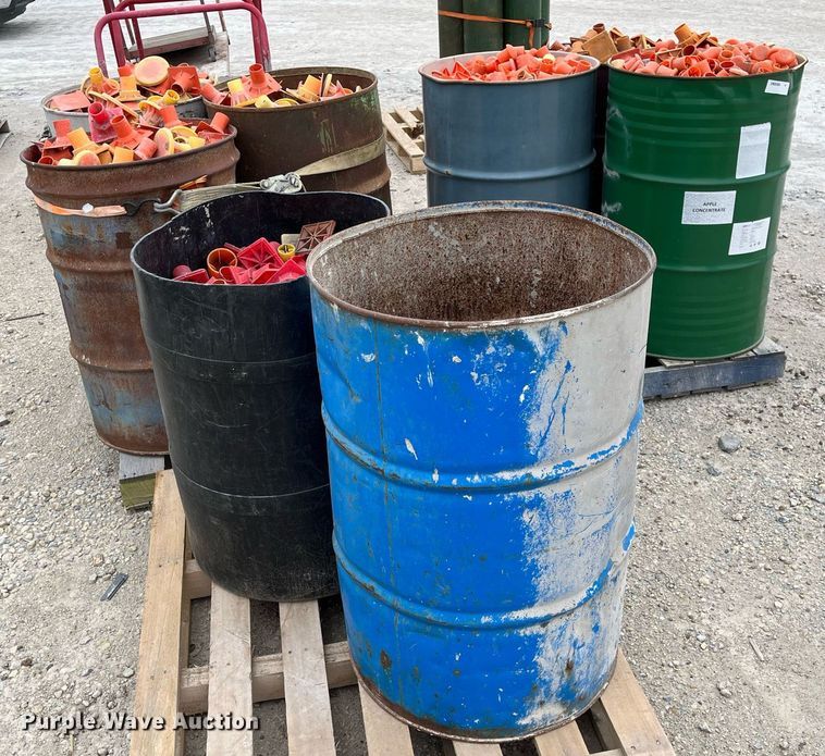 image for item MY9110 (8) barrels of rebar caps