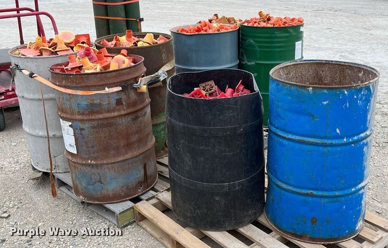 image for item MY9110 (8) barrels of rebar caps