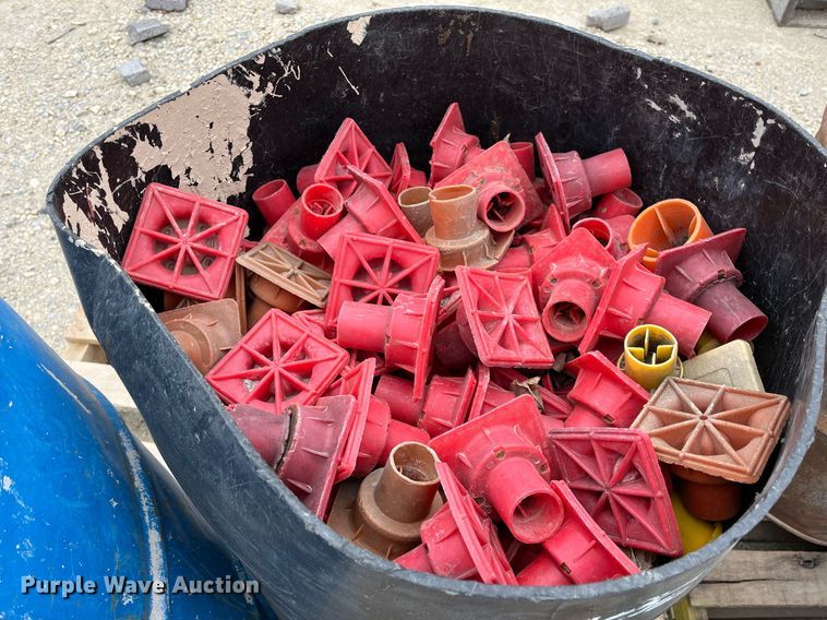 (8) barrels of rebar caps in Wichita, KS Item MY9110 sold Purple Wave