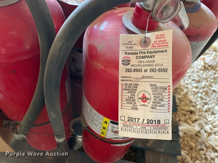 image for item MY9167 Approximately 50 fire extinguishers