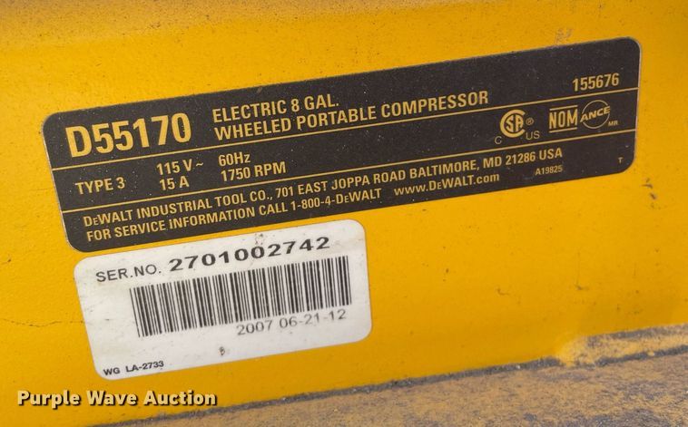 image for item MY9182 (2) air compressors