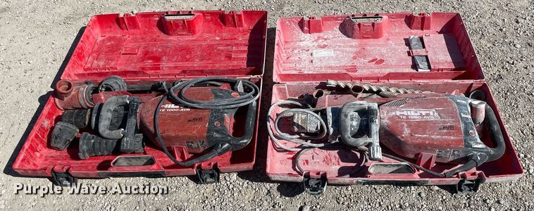 image for item MY9188 (2) Hilti TE1000-AVR hammer drills