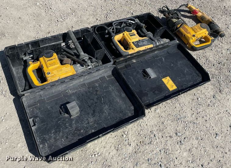 image for item MY9195 (4) DeWalt hammer drills