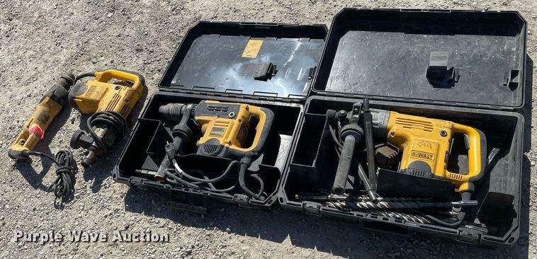 image for item MY9195 (4) DeWalt hammer drills