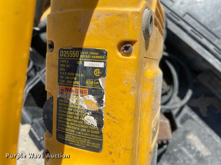 image for item MY9195 (4) DeWalt hammer drills