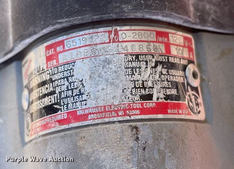 image for item MY9199 (5) Milwaukee reciprocating saws