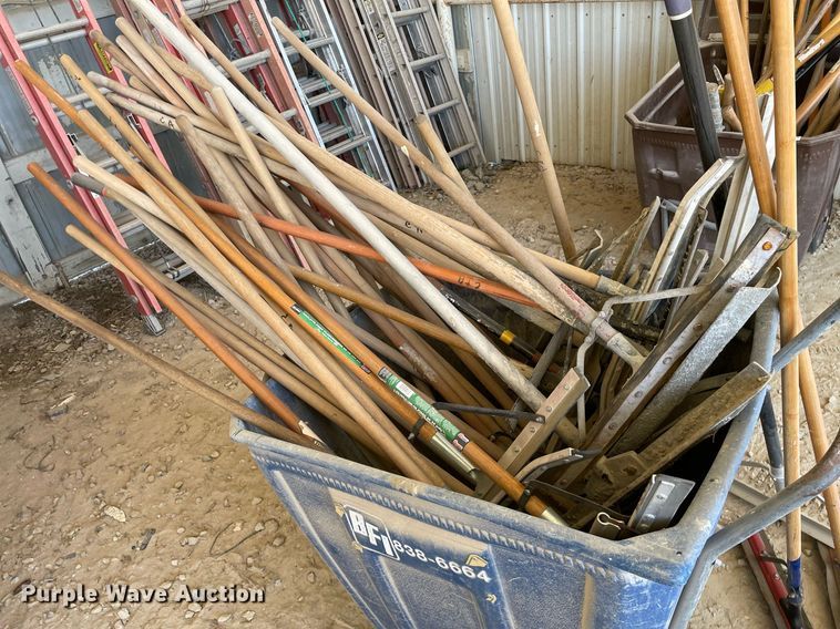 image for item MY9288 Approximately 35 concrete rakes and squeegees