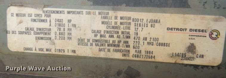 image for item DJ7012 1995 International 9300  dump truck