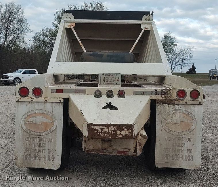 image for item DQ0492 2007 Construction Trailer Specialist BDT-40  bottom dump trailer