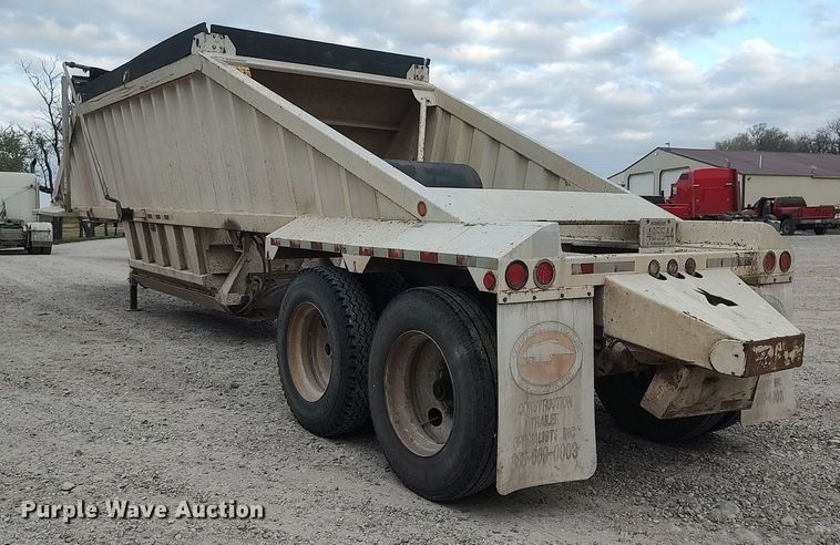 image for item DQ0492 2007 Construction Trailer Specialist BDT-40  bottom dump trailer