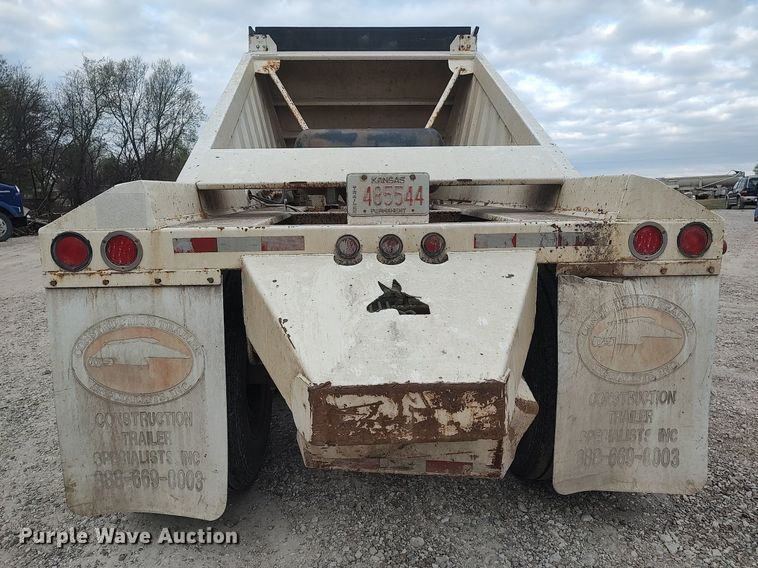 image for item DQ0492 2007 Construction Trailer Specialist BDT-40  bottom dump trailer