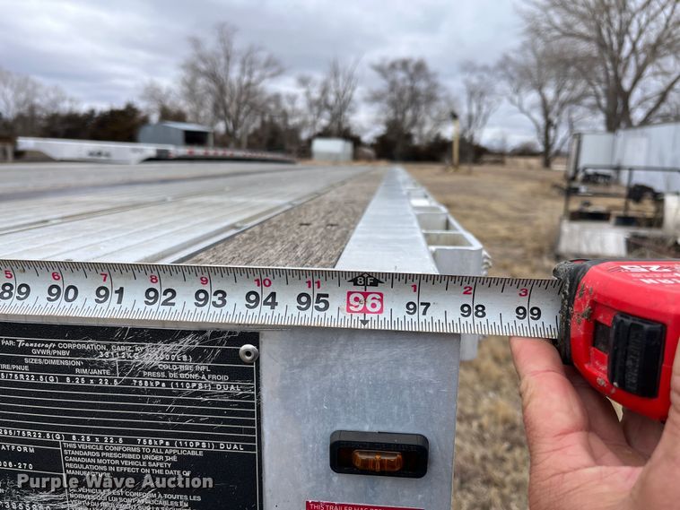 image for item DQ4107 2016 Transcraft Eagle II  flatbed trailer