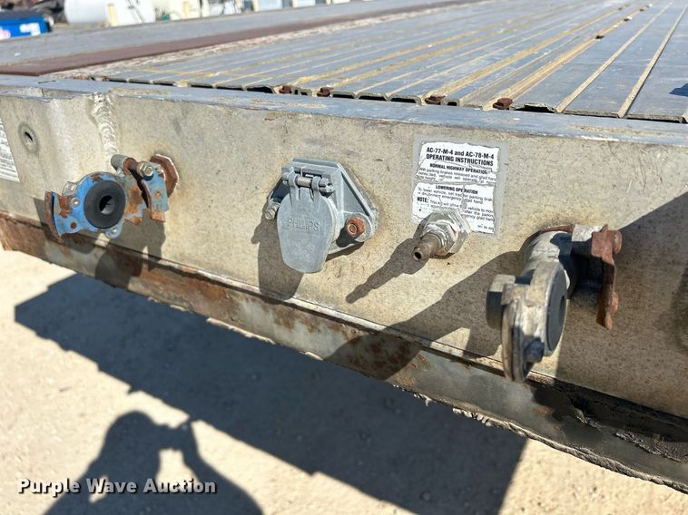 image for item DR4563 1998 Transcraft Corp Eagle W2  flatbed trailer