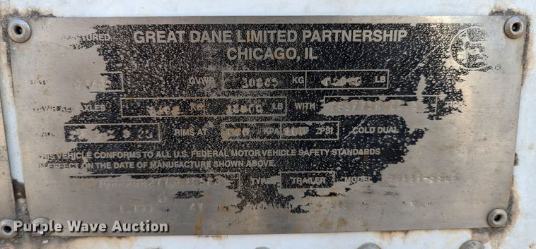 image for item DR6853 2007 Great Dane 7411TP-SA  dry van trailer