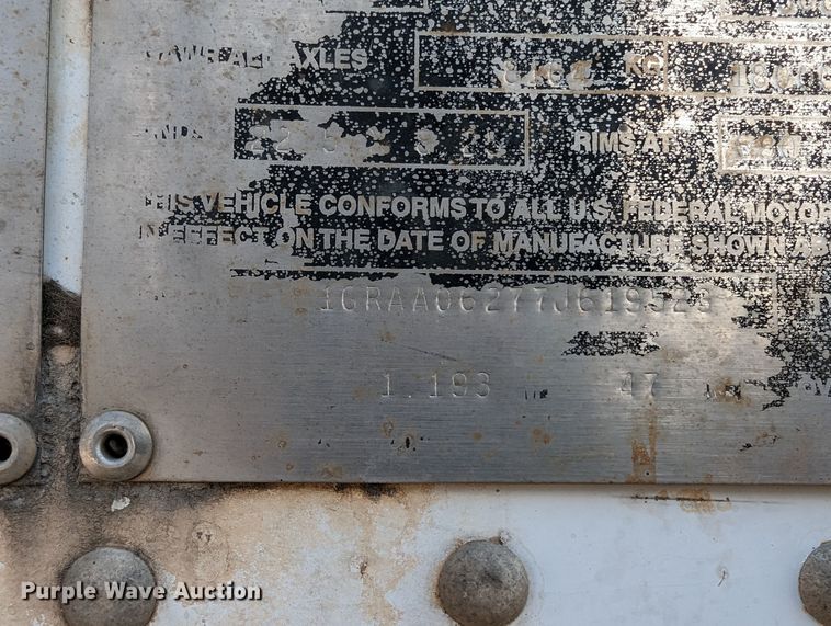 image for item DR6853 2007 Great Dane 7411TP-SA  dry van trailer