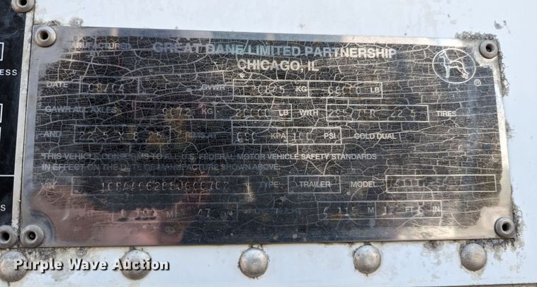 image for item DR6854 2005 Great Dane 7411TP-SA  dry van trailer