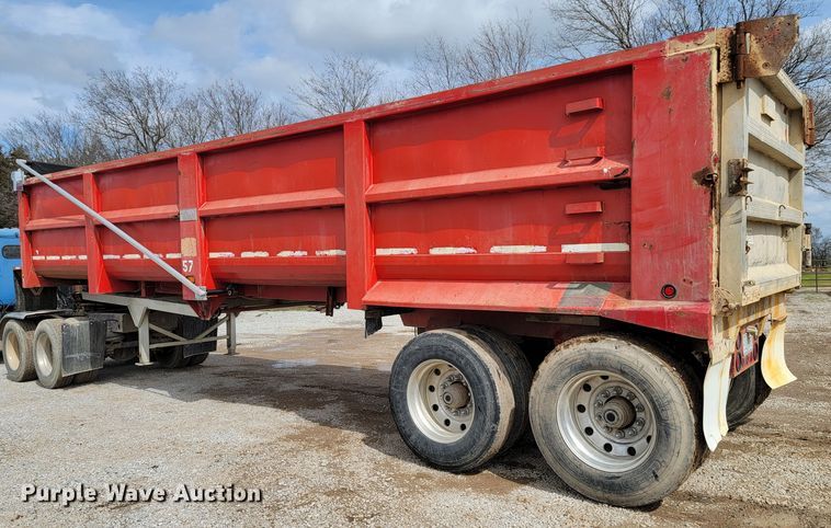 image for item HG9490 1998 Travis  end dump trailer
