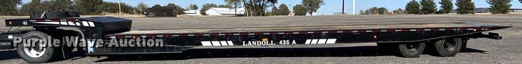 image for item JW9344 2007 Landoll  drop tilt deck equipment trailer