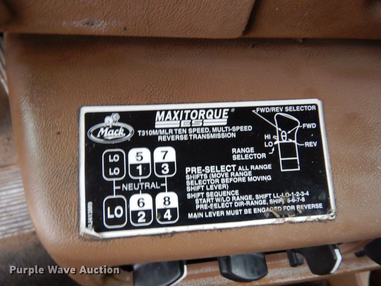 image for item KU9881 2004 Mack CV713 Granite  dump truck