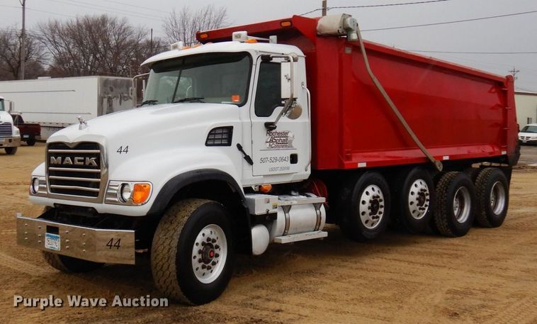 image for item KU9882 2007 Mack CV713 Granite  dump truck