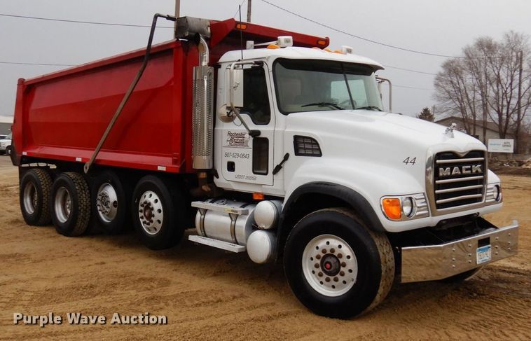image for item KU9882 2007 Mack CV713 Granite  dump truck