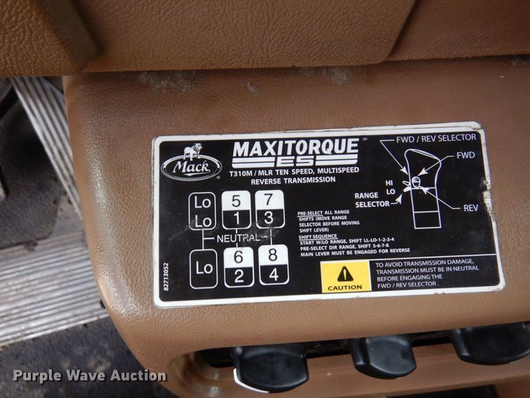 image for item KU9882 2007 Mack CV713 Granite  dump truck